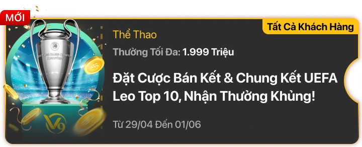 Bảng Xếp Hạng UEFA – Tỷ Lệ Cược Thắng Cao Nhất